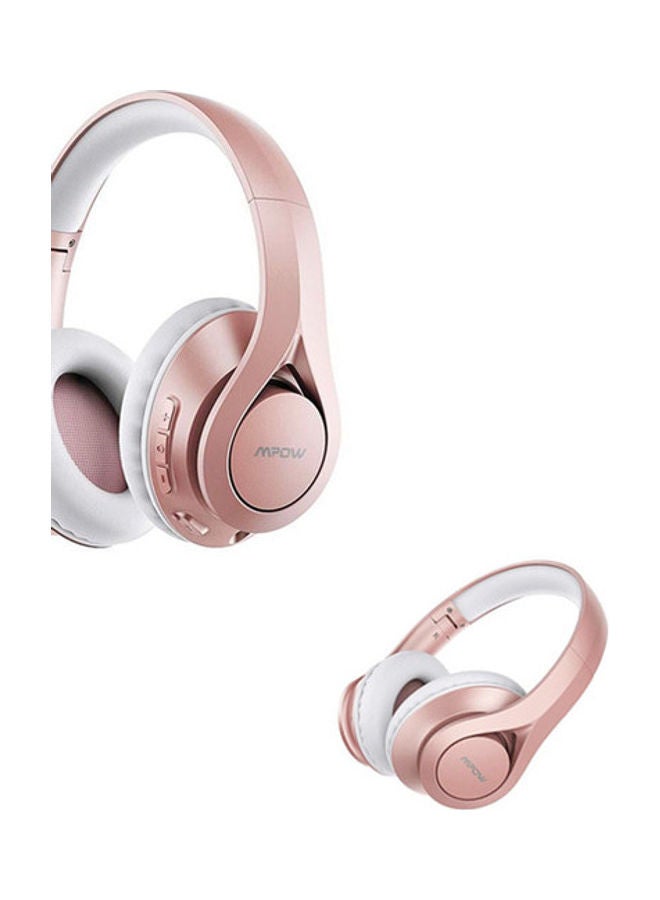 Mpow Over-Ear Wireless Bluetooth Headset With USB Charger Rose Gold - Image 3