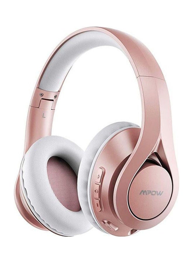 Mpow Over-Ear Wireless Bluetooth Headset With USB Charger Rose Gold - Image 1