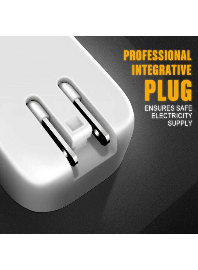 LDNIO LED Touch Lamp Adapter With Micro Cable 3 USB Port White - Image 5