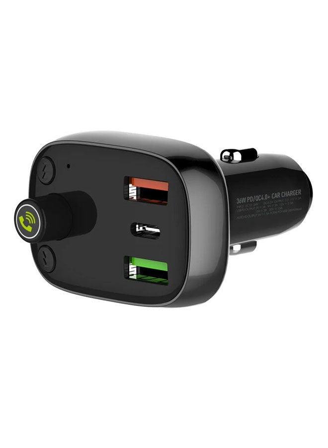 LDNIO Bluetooth FM Transmitter Fast Car Charger - Image 1