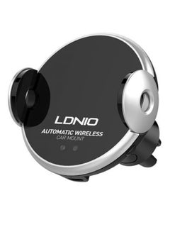 LDNIO 10W Fast Wireless Charging Automatic Car Mount Ma02 Arrival Black  - Image 1