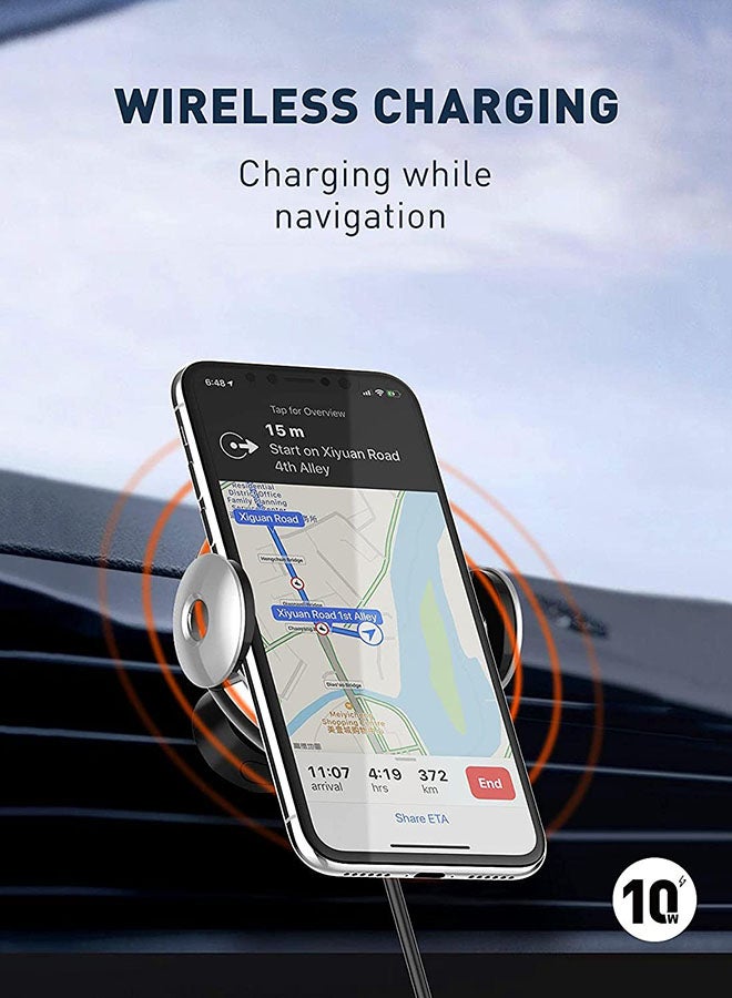 10W Fast Wireless Charging Automatic Car Mount Ma02 Arrival Black - v1643797356/N48425631A_12