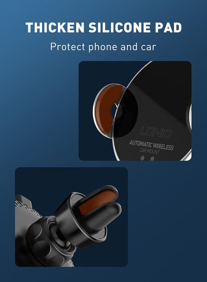 10W Fast Wireless Charging Automatic Car Mount Ma02 Arrival Black - v1643797356/N48425631A_14