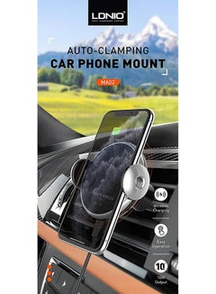 10W Fast Wireless Charging Automatic Car Mount Ma02 Arrival Black - v1643797357/N48425631A_13