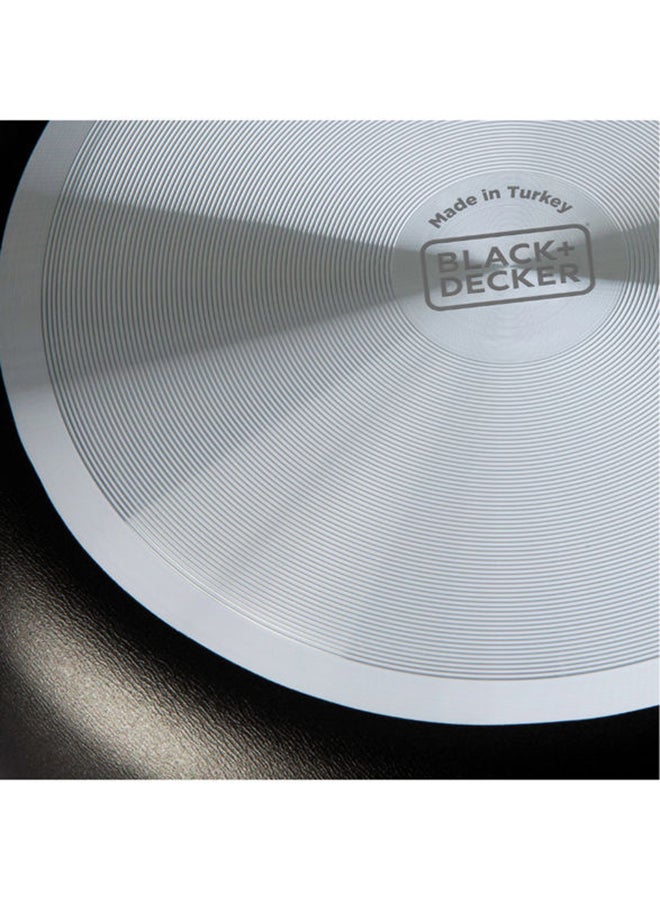 BLACK+DECKER - Non-Stick Fry Pan & Frying Pan with 5 Layer PTFE Non-Stick Spray Coating BXSFP20BME Black - Image 1