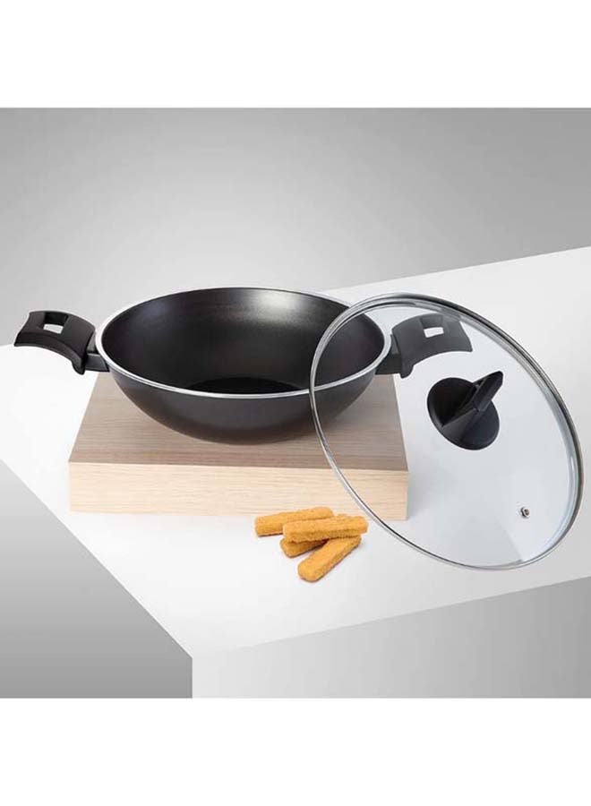 BLACK+DECKER - 9-Piece Non-Stick Cookware Set (Fry Pan, Casserole, Saucepan, Kadai, 3 Lids & 2 Spatulas) with 5 Layer PTFE Non-Stick Spray Coating BXSGS09BME Black 4.7kg - Image 1