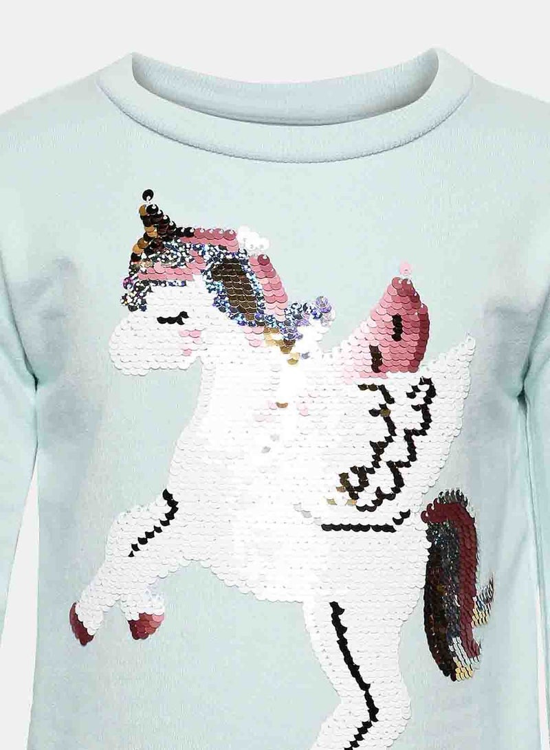 R&B - Fashion Sweatshirt Blue - Image 1
