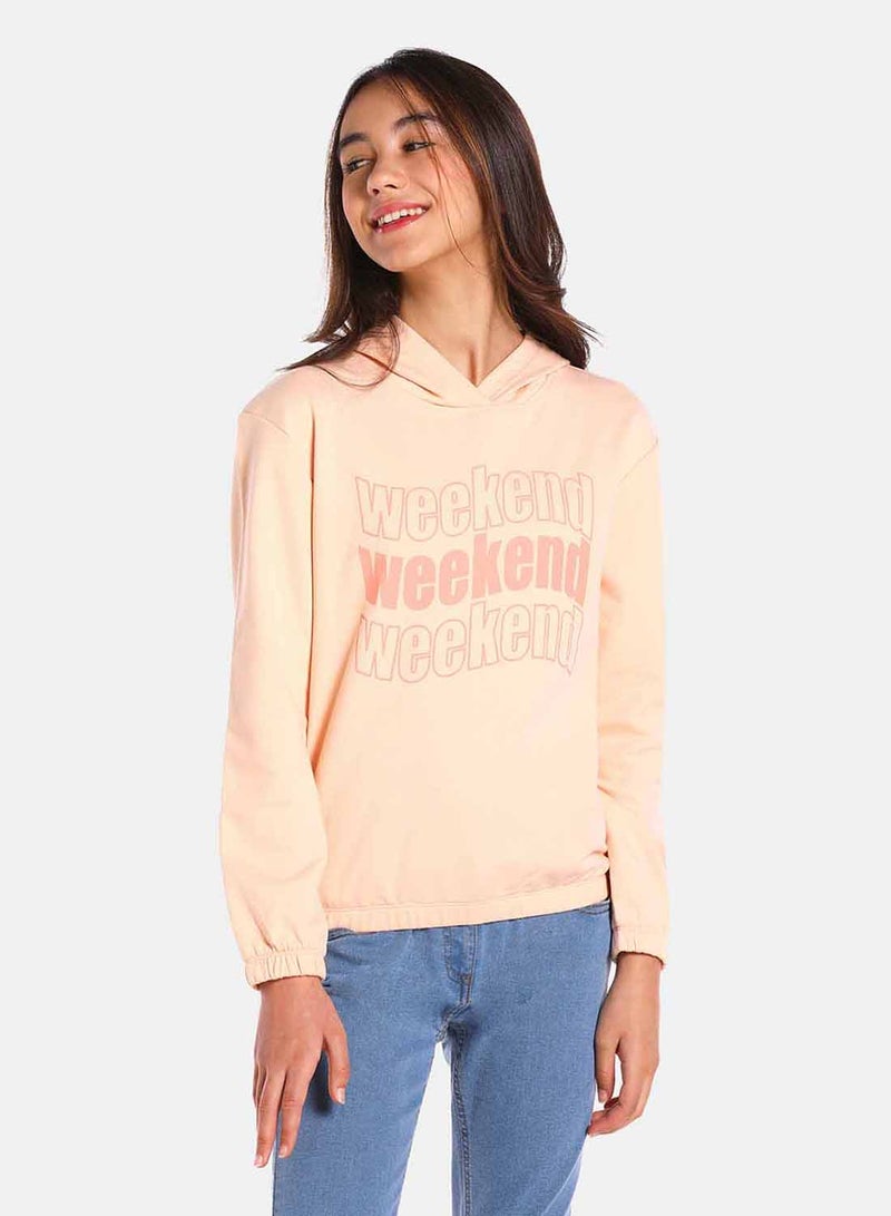 R&B - Fashion Sweatshirt Peach - Image 1
