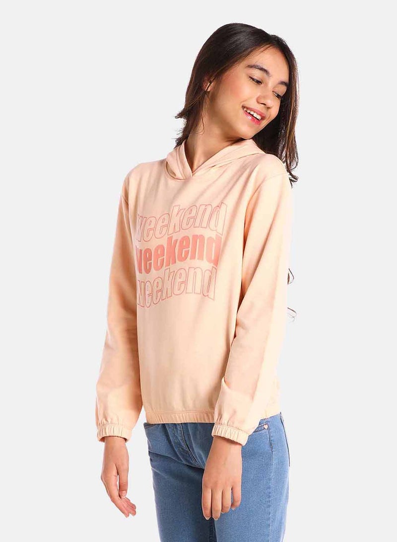 R&B - Fashion Sweatshirt Peach - Image 1