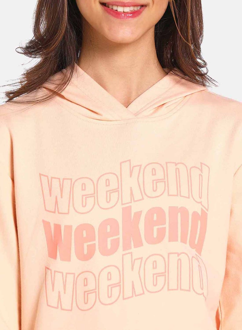R&B - Fashion Sweatshirt Peach - Image 1