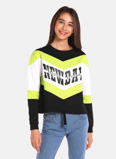 R&B Girls Fashion Cotton Sweatshirt Black  - Image 1