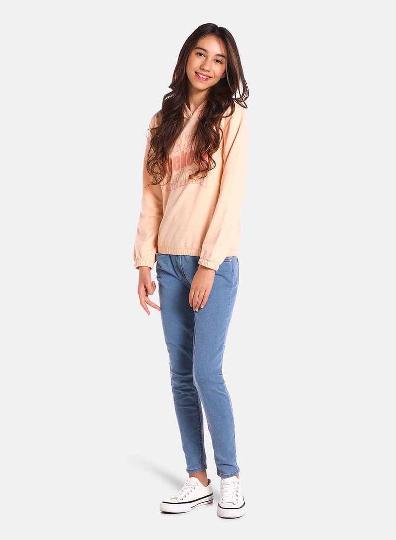 R&B - Fashion Sweatshirt Peach - Image 1
