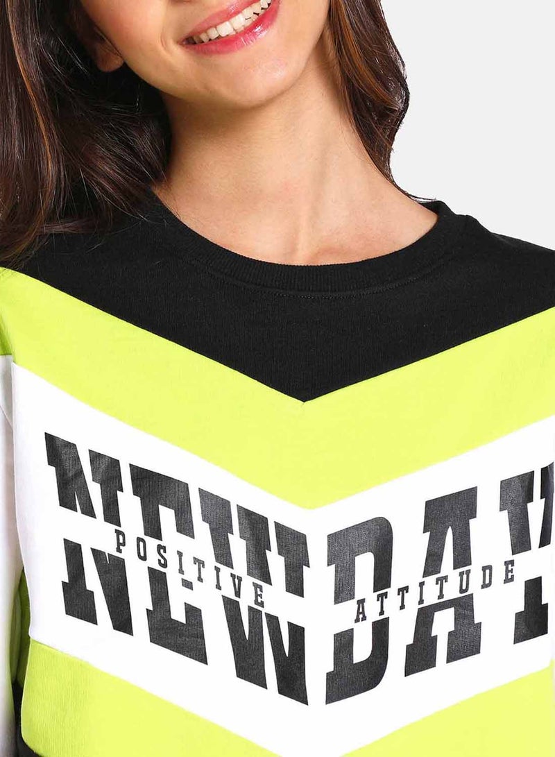 R&B Girls Fashion Cotton Sweatshirt Black  - Image 5