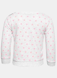 R&B Fashion Cotton Sweatshirt Grey Melange  - Image 2