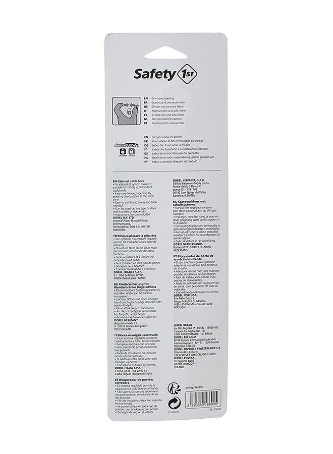 Safety 1st Cabinet Slide Lock - Grey  - Image 2
