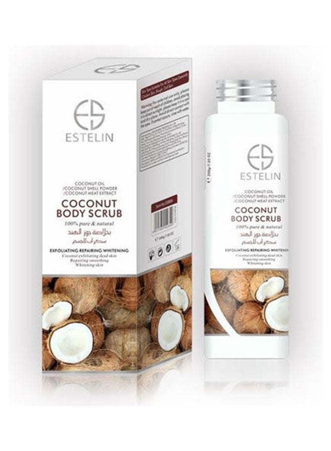 ESTELIN Coconut Body Scrub White 200grams