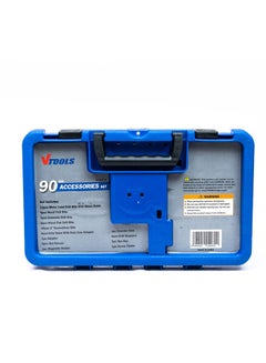VTOOLS 90-Piece Drill Bit Set With HSS Bits And Storage Case Blue 1.36kg  - Image 2