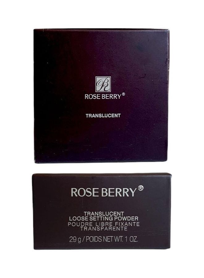 ROSE BERRY Translucent Loose Setting Powder Beige  - Image 2
