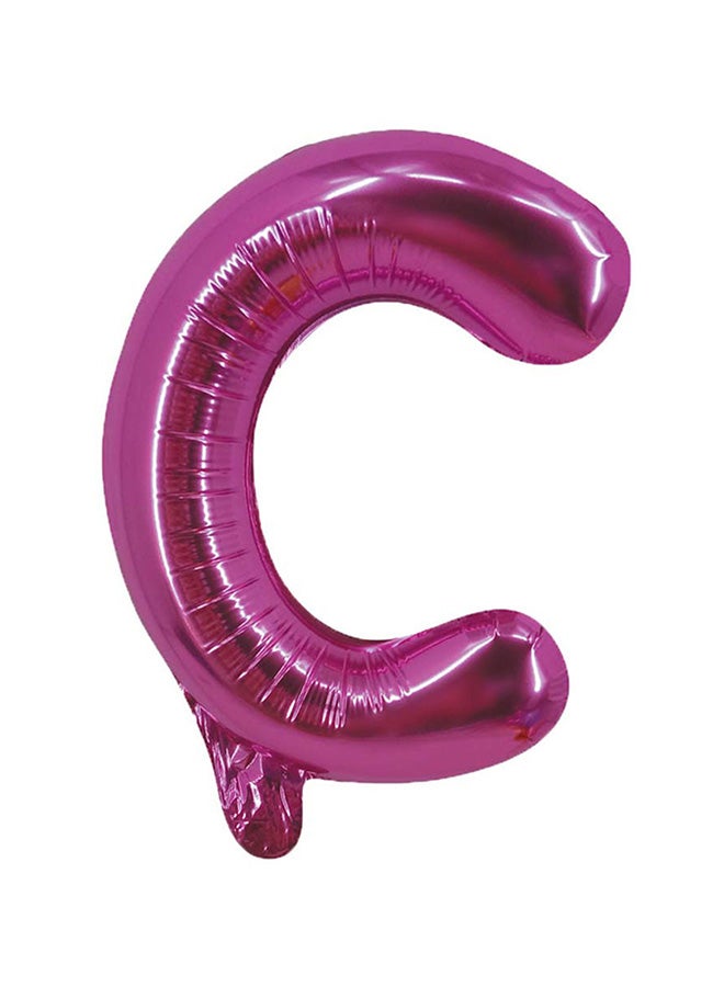 بارتي تايم بالون من القصدير على شكل الحرف "C" 16بوصة