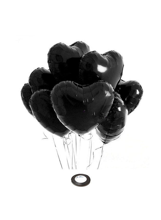 5-Piece Decorative Heart Shaped Balloon 18inch - Image 1