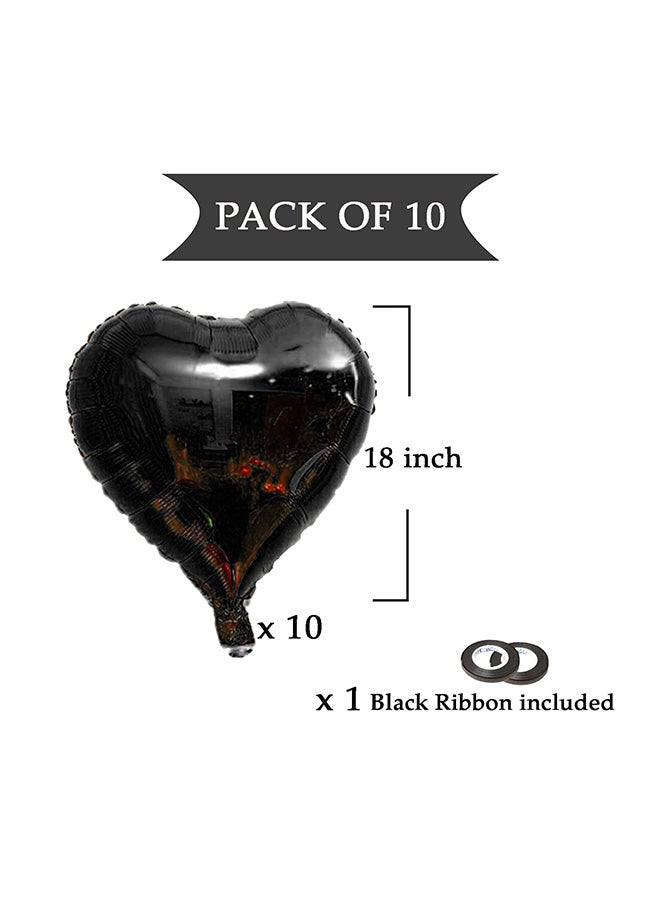 5-Piece Decorative Heart Shaped Balloon 18inch - Image 2