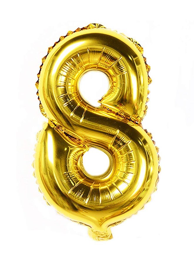 Number 8 Helium Foil Balloon For Parties 32inch  - Image 1