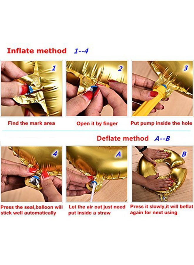 Number 8 Helium Foil Balloon For Parties 32inch  - Image 3
