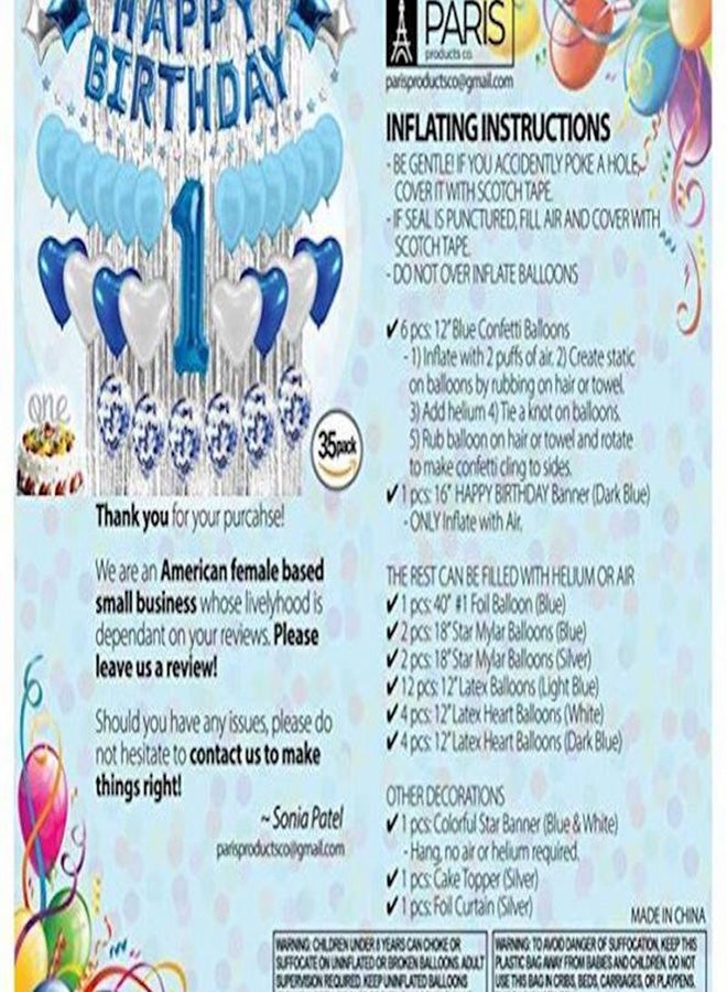 Generic - 1St Birthday Decoration For Baby Boy Kit - Image 1