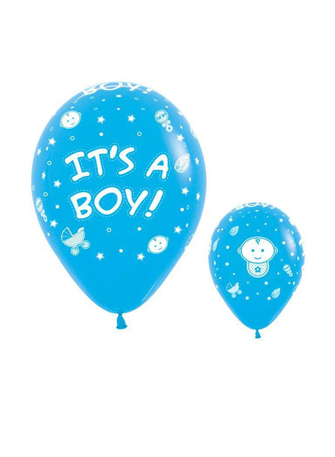 Sempertex 12-Piece All Over It's A Boy Round Latex Balloon 12inch - Image 2