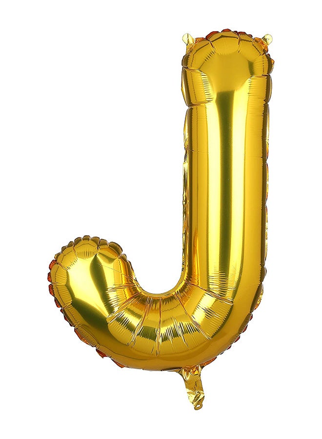 PARTY FUN Alphabet J Foil Balloon 40inch - Image 1
