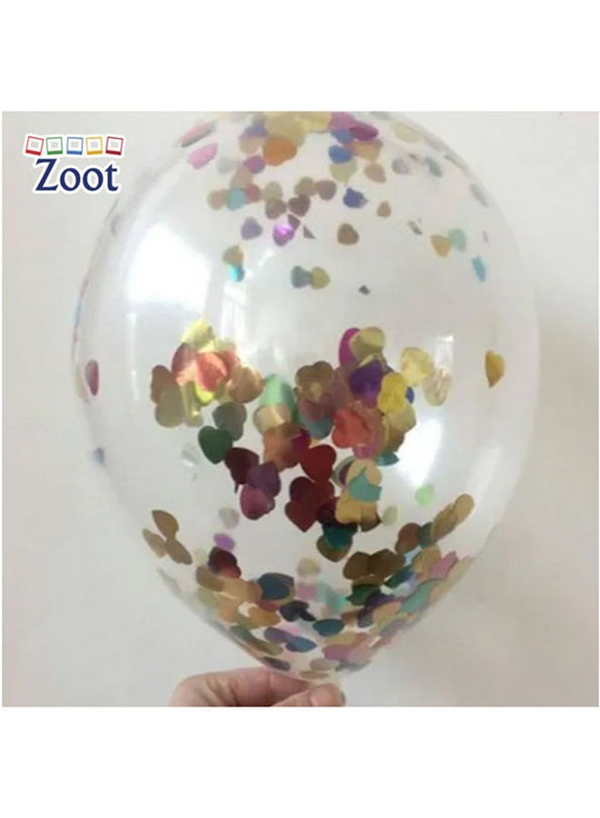 زوت 20-Piece Confetti Filled Party Decoration Balloons Set 10inch - Image 3