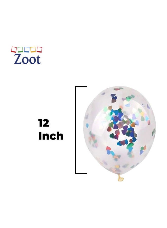 زوت بالونات زينة للحفلات معبأة بقصاصات ورق صغيرة من 50 قطعة 12بوصة - Image 2