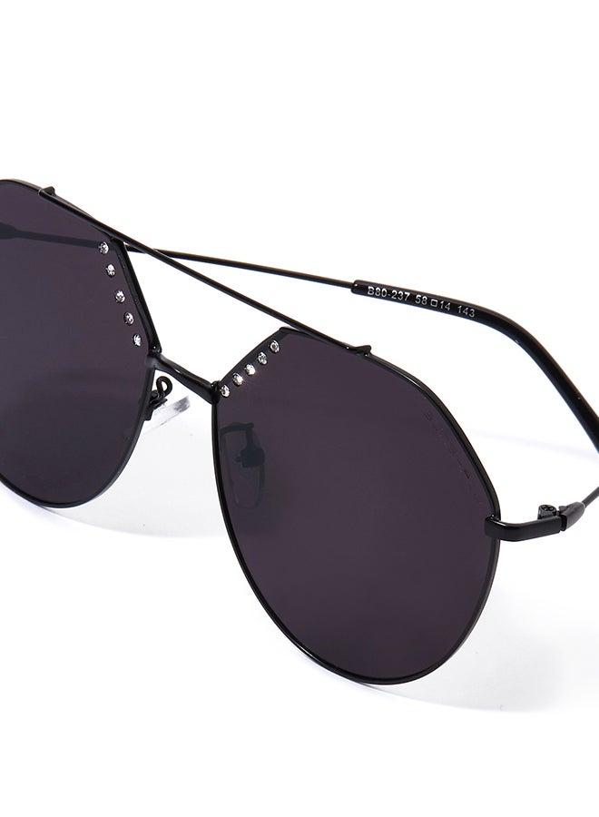 Sunshade Women's Rimmed Aviator Sunglasses - Lens Size: 58 mm - Image 4