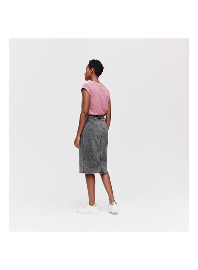 promod Denim Pencil Skirt Grey Denim  - Image 2