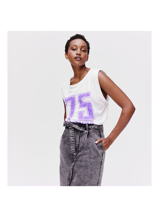 promod - Sleeveless Vest Top Ecru - Image 1