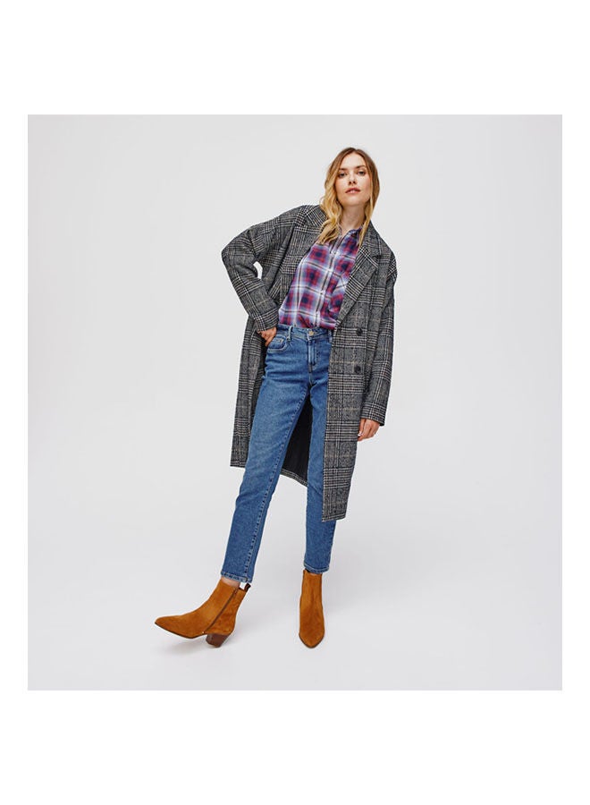 promod Oversized Cropped Shirt Multicolour - Image 1