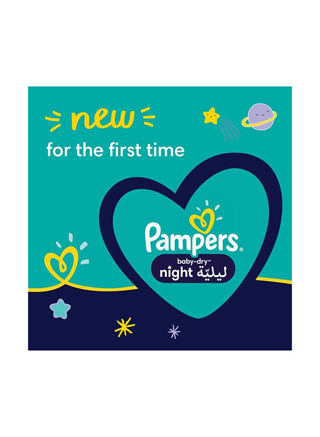 Baby Dry Night Diapers, Size 4, 10 - 15 Kg, 112 Count - Extra Sleep Protection