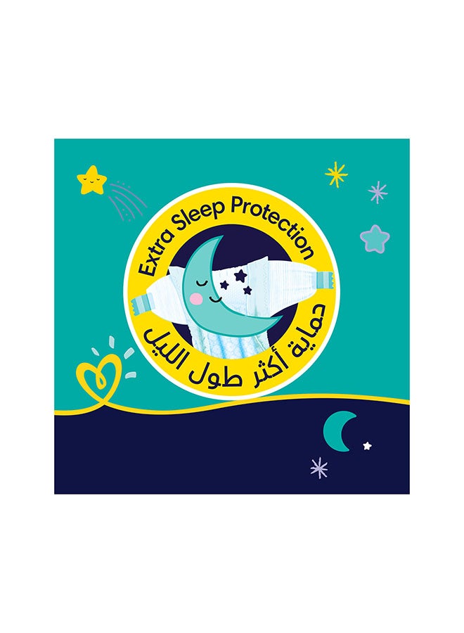 Baby Dry Night Diapers, Size 4, 10 - 15 Kg, 112 Count - Extra Sleep Protection