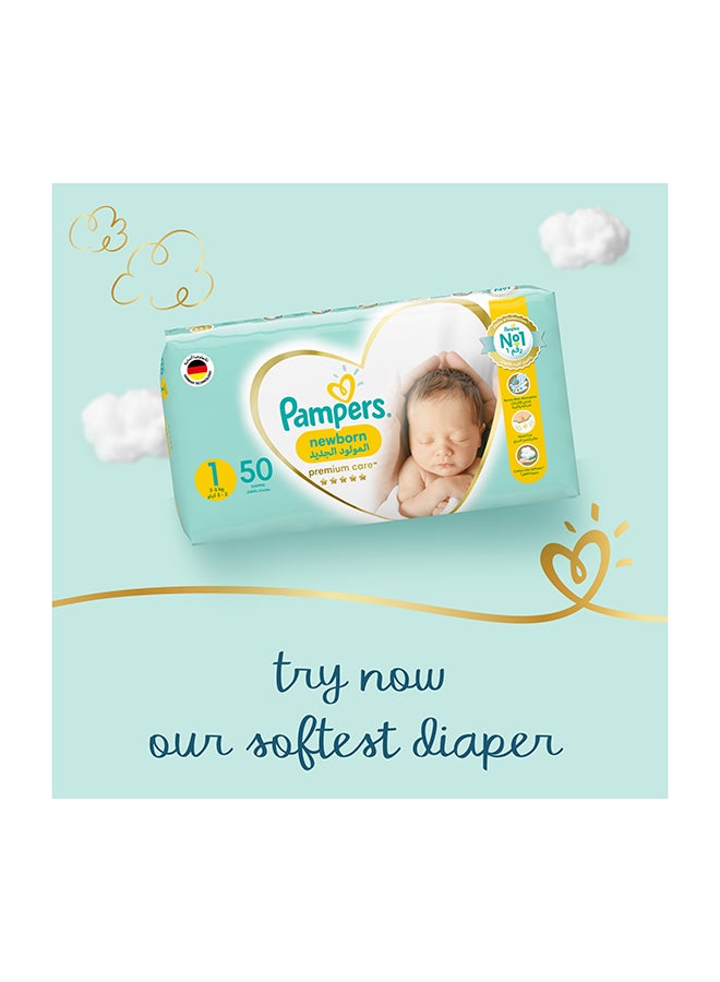 Pampers - Rash Protection Taped Diapers Size 1, 2-5kg Carry Pack 21 Count - Image 1