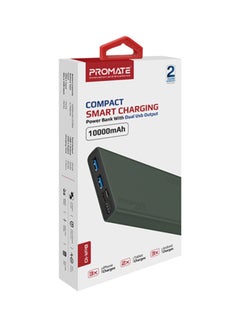 PROMATE 10000 mAh 10000mAh Compact Smart Charging Power Bank with Dual USB Output Blue  - Image 2