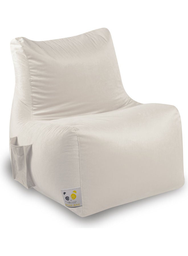 PANDOZ Ultra-Soft Bean Bag Relaxing Chair Beige 85 x 35 x 65cm  - Image 1
