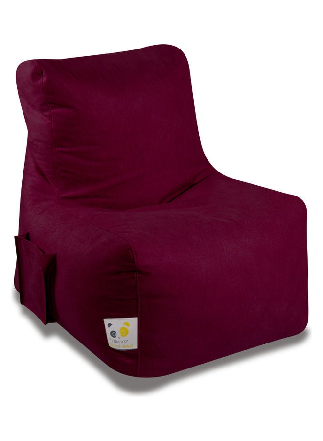 PANDOZ Ultra-Soft Bean Bag Relaxing Chair Burgundy  - Image 1