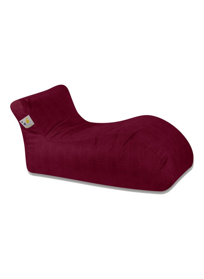 Ultra-Soft Bean Bag Relaxing Chair Burgundy 135 x 35 x 70cm