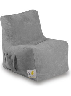 PANDOZ Ultra-Soft Bean Bag Relaxing Chair Grey 85 x 35 x 65cm  - Image 1