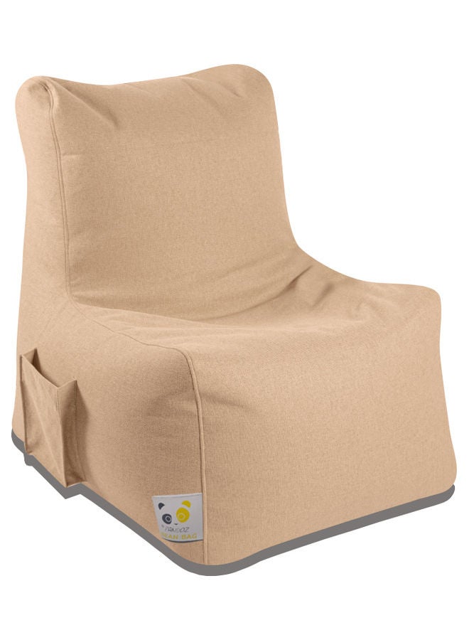 PANDOZ Ultra-Soft Bean Bag Relaxing Chair Beige 85 x 35 x 65cm  - Image 1