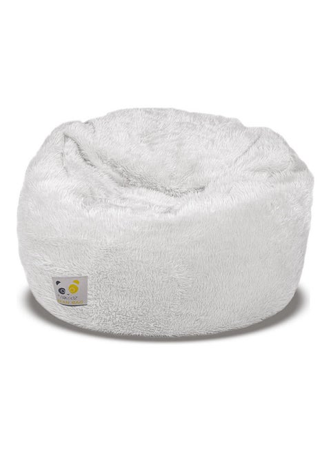 Ultra-Soft Bean Bag Relaxing Chair White 80 x 35 x 80cm