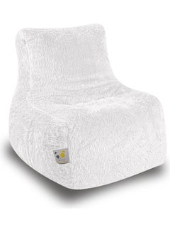 PANDOZ Ultra-Soft Bean Bag Relaxing Chair White 85 x 35 x 65cm  - Image 1