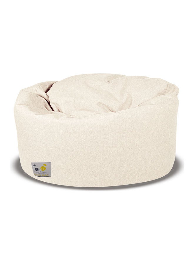 PANDOZ - Ultra-Soft Bean Bag Relaxing Chair White 120 x 35 x 120cm - Image 1