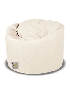 PANDOZ Ultra-Soft Bean Bag Relaxing Chair White 110 x 35 x 110cm  - Image 1