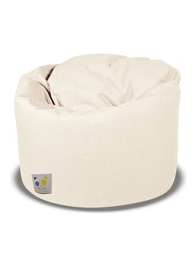 PANDOZ - Ultra-Soft Bean Bag Relaxing Chair White 110 x 35 x 110cm - Image 1